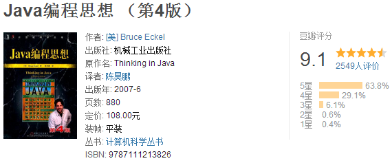 java學(xué)習(xí)書(shū)籍推薦，基礎(chǔ)篇