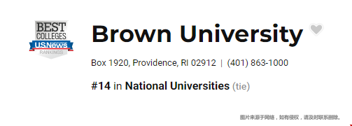 布朗大學(xué)全美排名怎么樣？