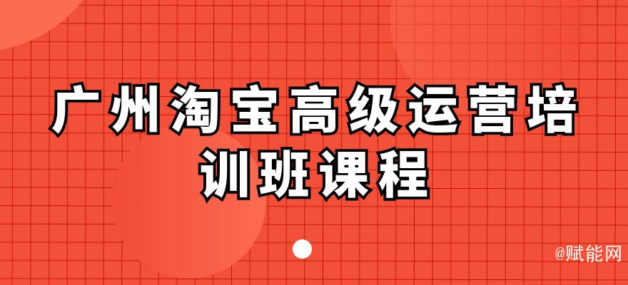 廣州淘寶高級運營培訓(xùn)班課程 廣州淘寶高級運營培訓(xùn)班課程